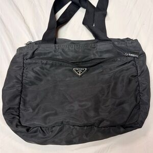 Prada Black Nylon Shoulder Bag